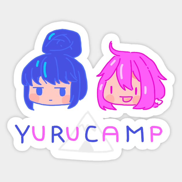 Yurucamp Laid-back Camp - Shimarin & Nadeshiko Sticker by Jazael65